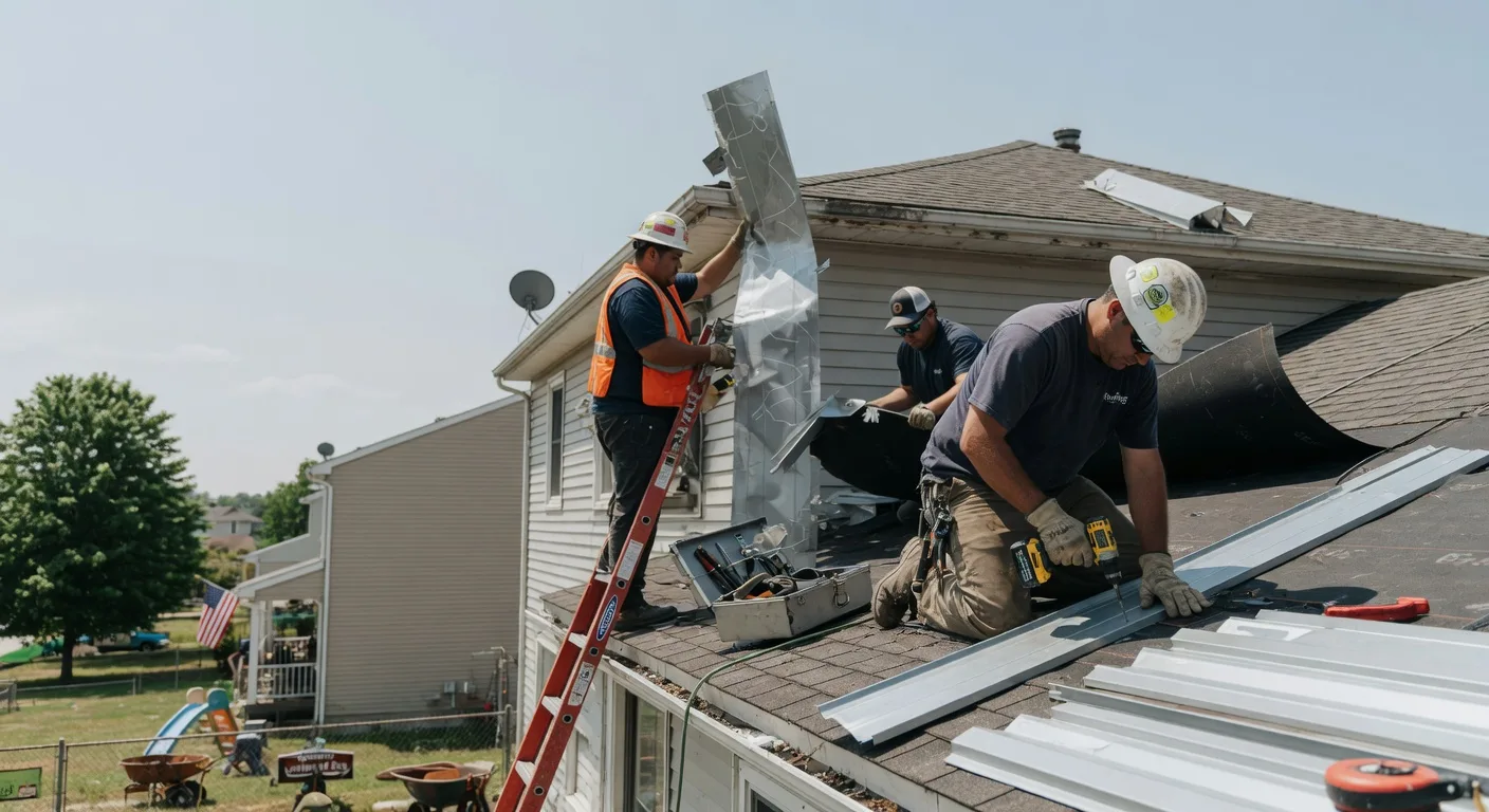 Storm Damage Metal Roof Repair in Des Allemands, LA